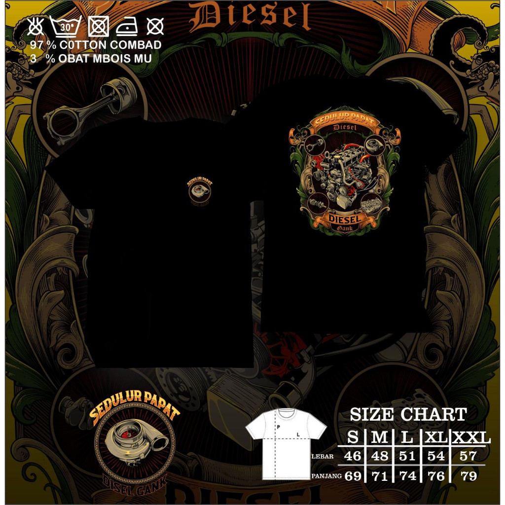 KAOS DIESEL GANK V4 SEDULUR PAPAT EDITION KAOS DIESEL KAOS CUMI DARAT DIESEL GANK