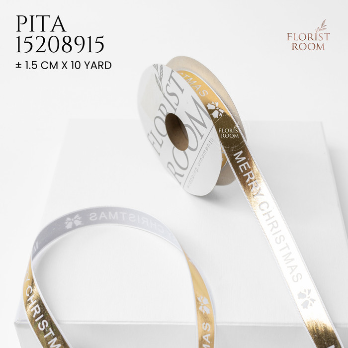 

Pita 15208915 - Pita 15208925 Christmas Ribbon Gold - 15208915 ±1.5cm
