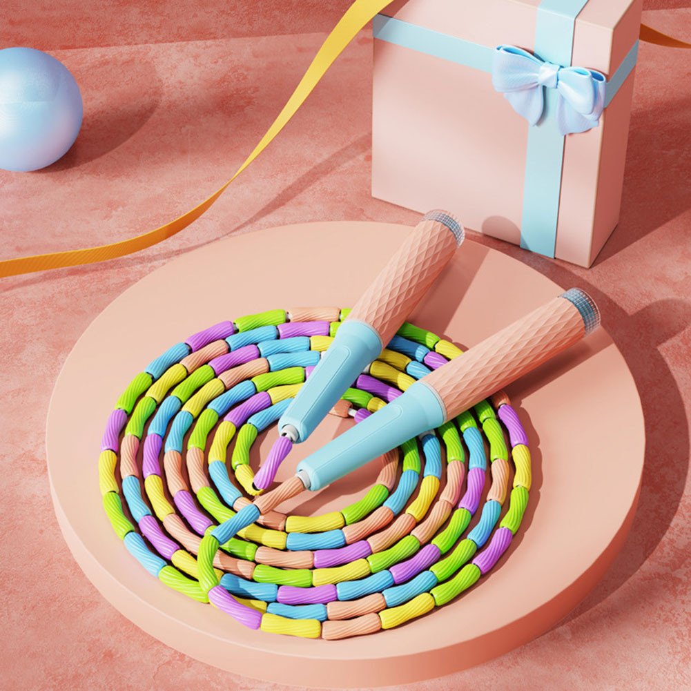 Beaded Jumps Rope Portable Comfort Handle Jumps Rope For Sports