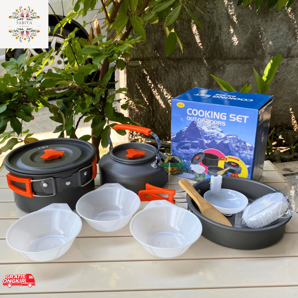 Peralatan Kemah / ALAT MASAK CAMPING | COOKING SET DS 308 | DS 200 | DS 300 | DS 31 | FRYING PAN TEN