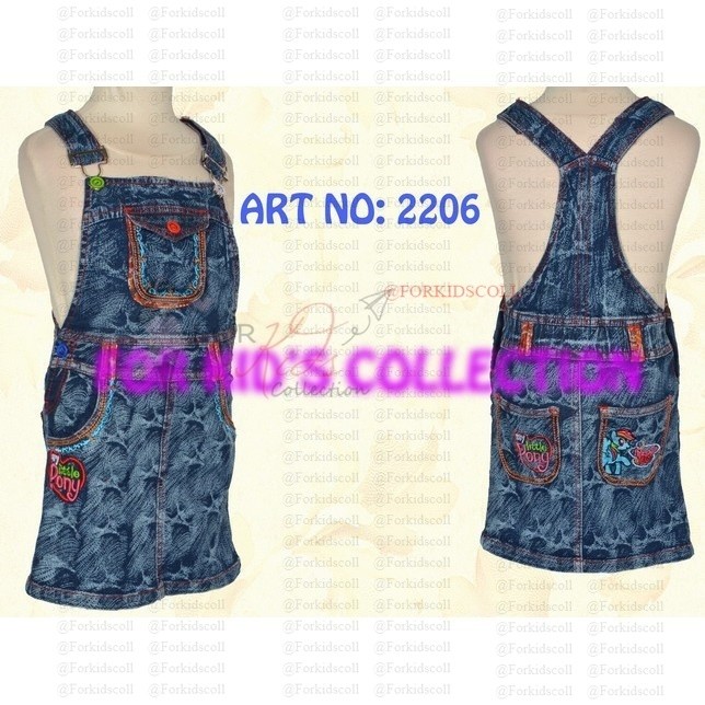 Overall Denim Rok Span Anak-Anak Perempuan