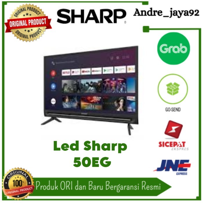 Led Google Tv Sharp 50 Inch Android 11 2T-C50EG1i