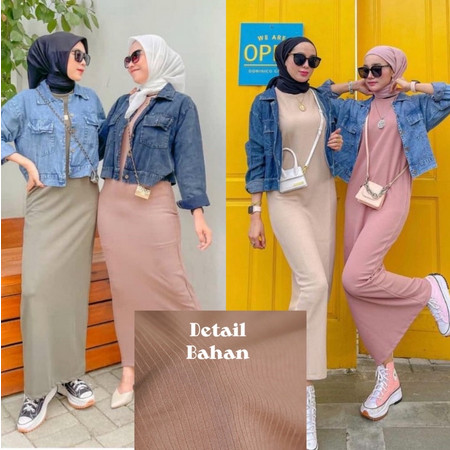 GRIV - Dress Span Wanita Finely April Knit Inner Span Dress Wanita