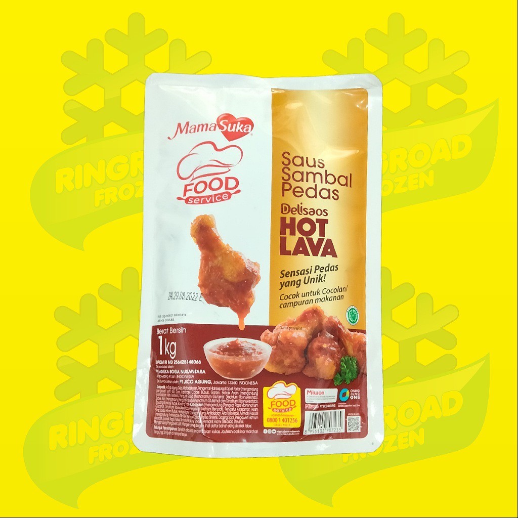 

MAMASUKA HOT LAVA 1 KG - SAUS SAMBAL PEDAS
