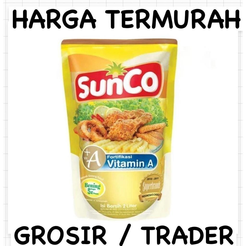 

PROMO BUKA TOKO MINYAK GORENG SUNCO POUCH 2 liter STOK BARU