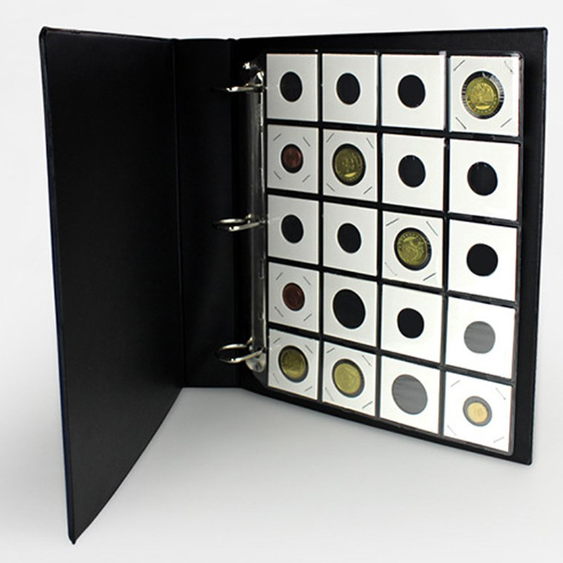 

Page Coin Holder Sheet Clear Organization 1 Sheet For 50mm Coins For Coin Collection PVC Page Album Practical