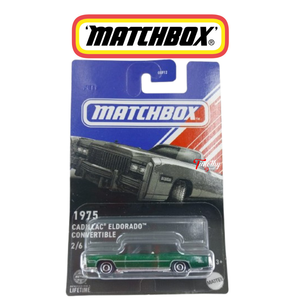 Matchbox 1975 Cadillac Eldorado Convertible Hijau Timothy Diecast