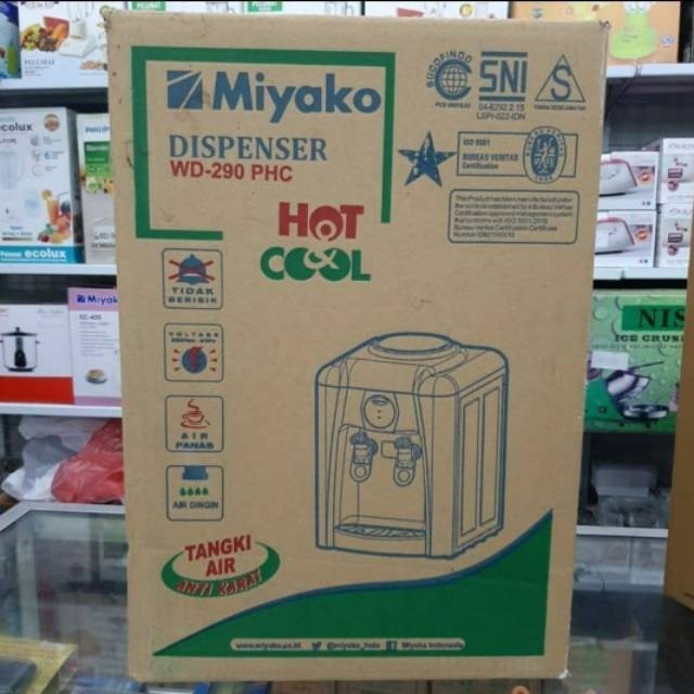 Miyako Dispenser Panas Dingin Galon Atas WD 290 PHC