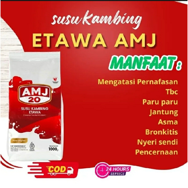 

SUSU KAMBING ETAWA AMJ 20 1KG // SOLUSI MASALAH PERNAFASAN DAN TULANG SENDI