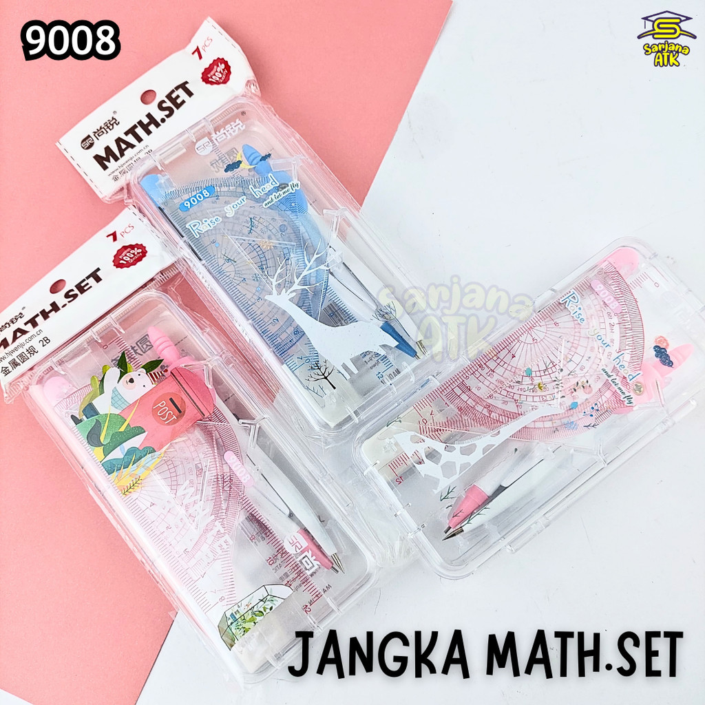 

Jangka Set / Compass Math Set / 1 Set Jangka Mekanik / Jangka Math Set Sekolah