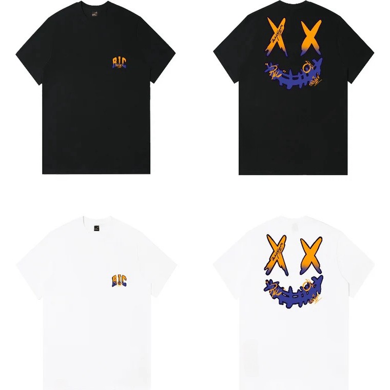 【ORI】 Kaos RICKYISCLOWN tee GRADIENT SHADE JOKER SMILEY T-SHIRT