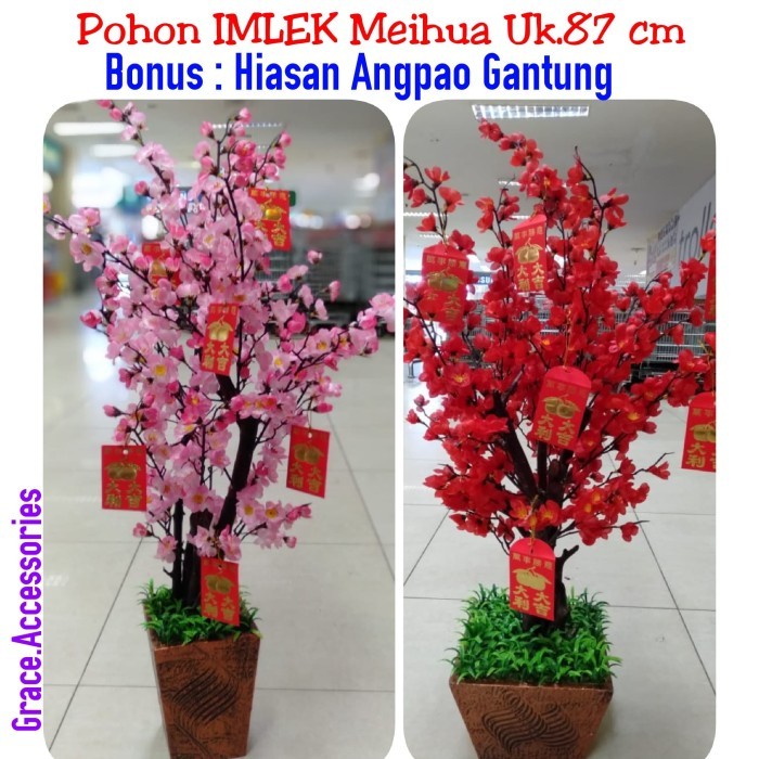 

Pohon imlek sincia meihua sakura angpao 87 cm - PINK