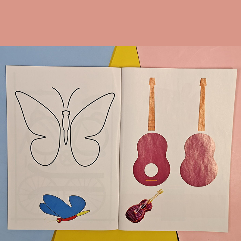 

16Pages Random Special Paper Mold Template Drawing Album 3D Copy Plate for Kids Drawing Stencils Doodle For 3D Printing Pen