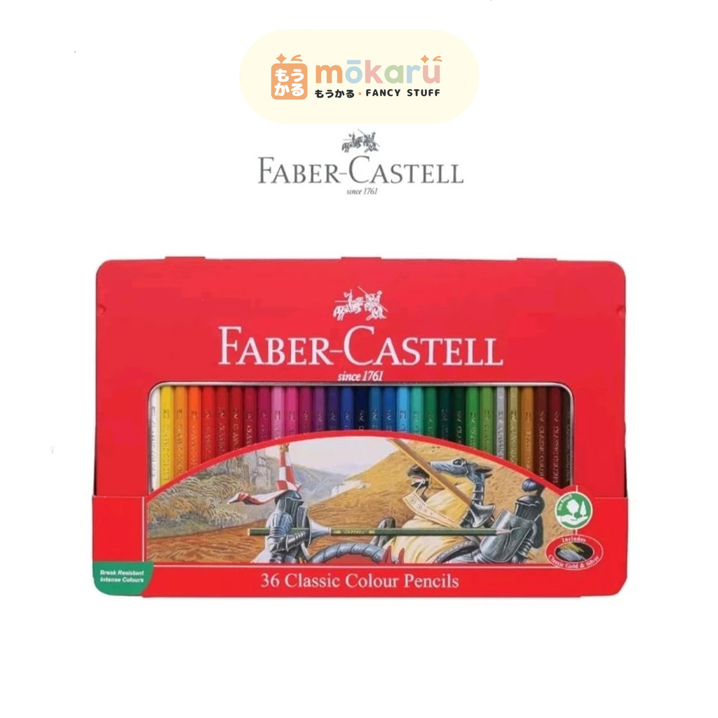 

Faber Castell Pensil Warna 36 Colour Kaleng Kotak Murah