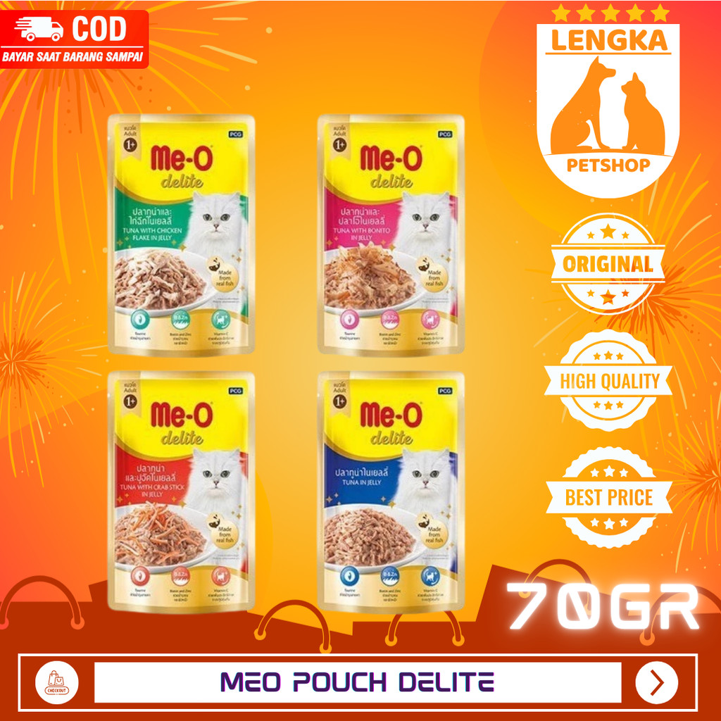 Meo Delite premium cat pouch 70gr