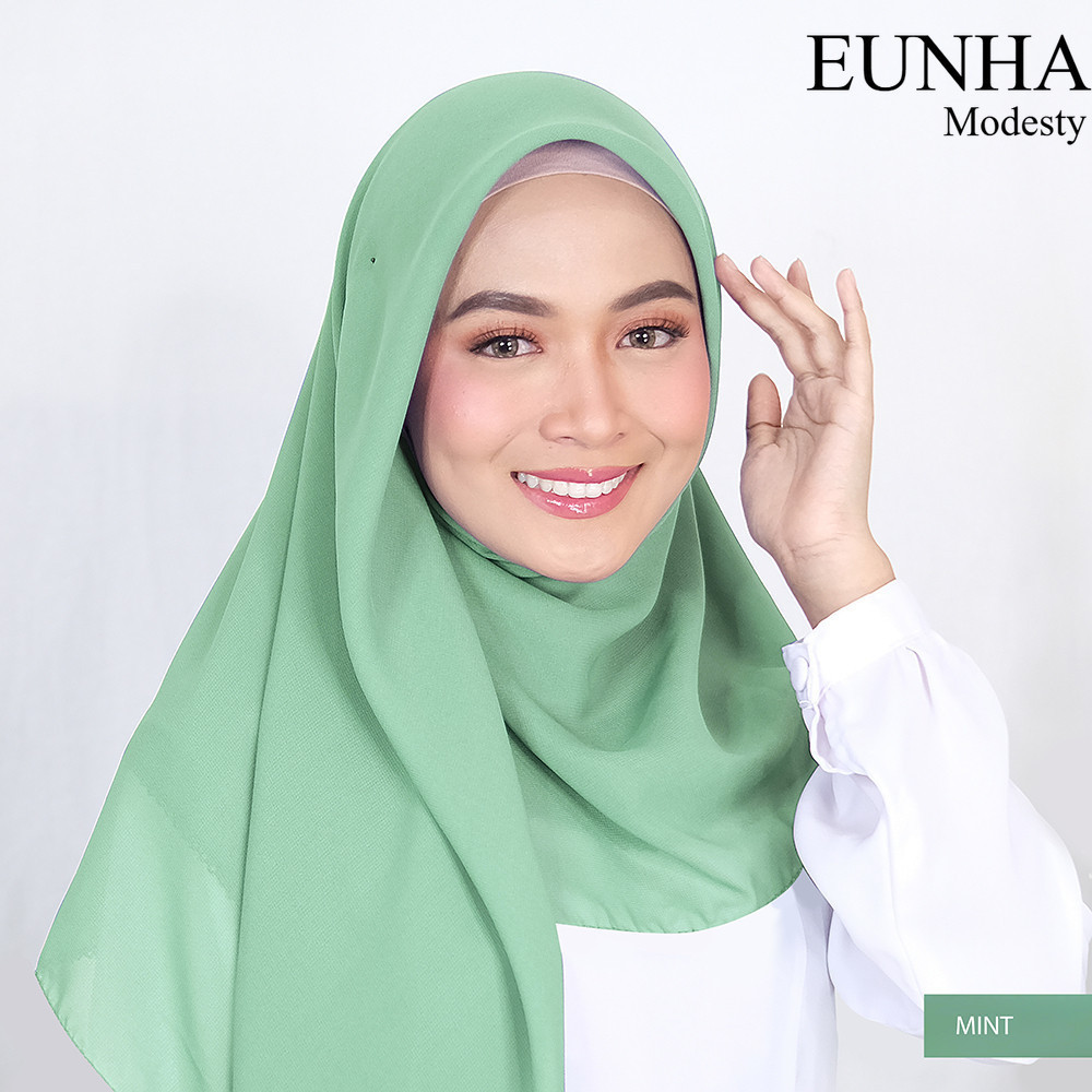 kerudung hijab segiempat bella square premium size 110x110 warna MINT