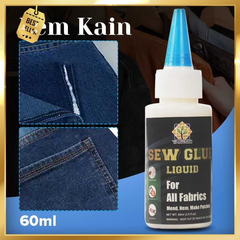 

YAHESDI Cairan Liquid Lem Perekat Kain Kulit Sew Glue 60ml - VS255
