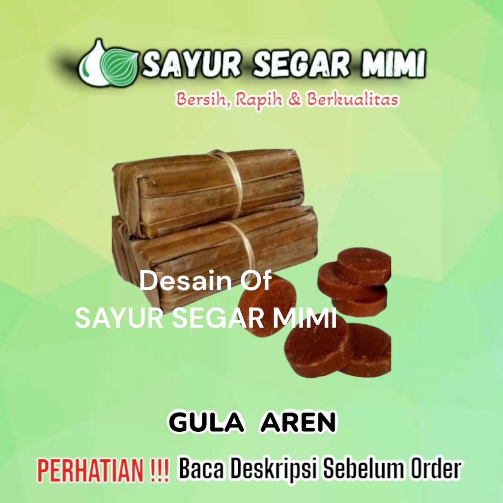 

Gula aren 100% Bungkus Daun 1KG - Sayur Segar Mimi