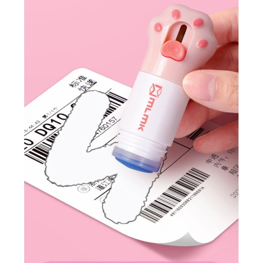 

⭐BISA COD⭐ Stamp Roller Stempel Resi Penghapus Data Label Alamat Printer Thermal