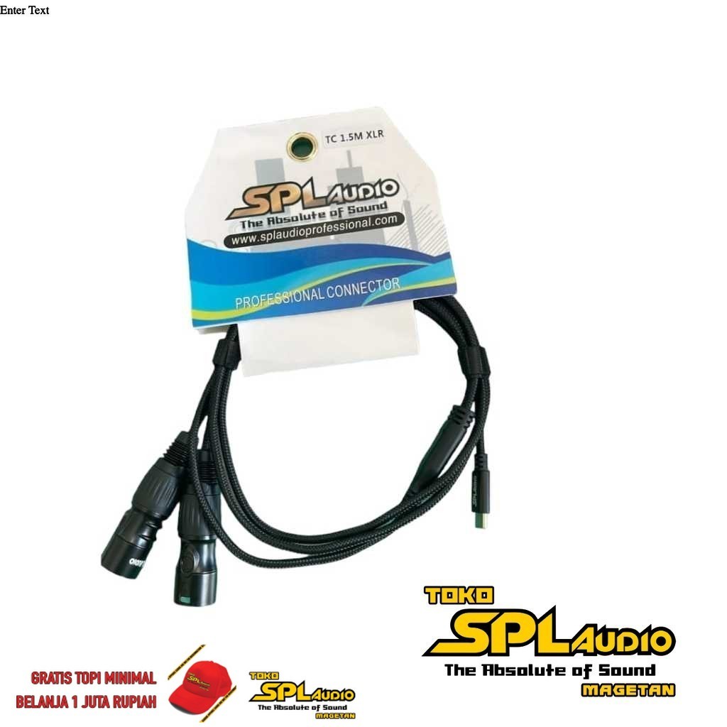 SPL Audio Connector usb Type C to XLR 1.5 meter