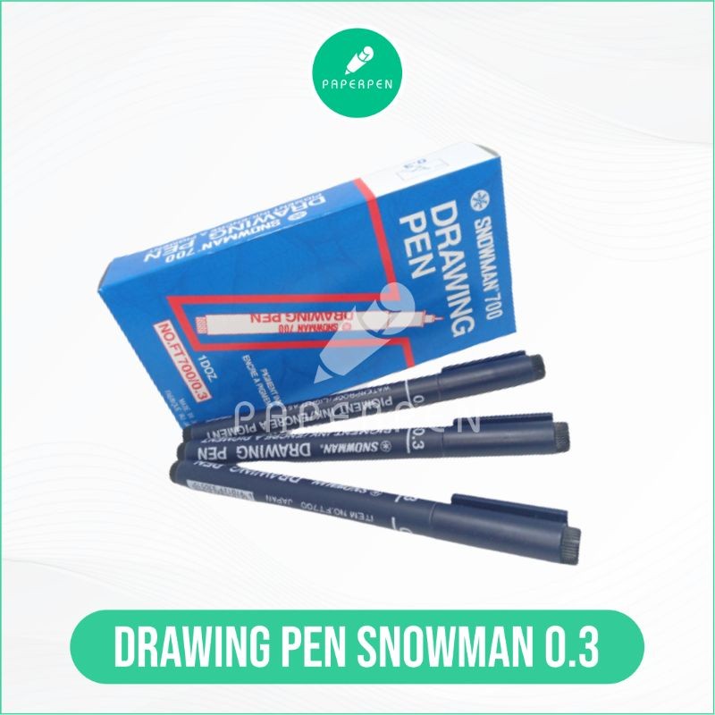 DRAWING PEN SNOWMAN 0.3/BULPEN SNOWMAN