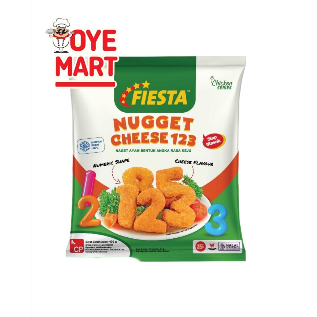 

FIESTA CHICKEN NUGGET CHEESE 123 400GR / NAGET KEJU