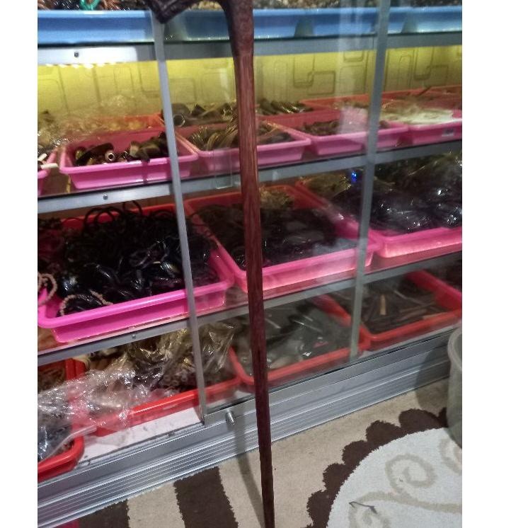 MAKRIFATBUSINESS Paling Sesuai.. Tongkat jalan kayu galih asem ukir naga tongkat alat bantu jalan to