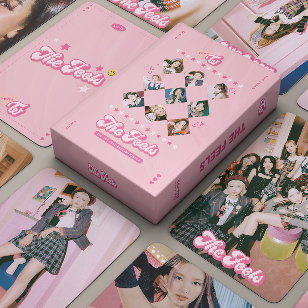 

55pcs/set TWICE 4th BEST ALBUM Lomo Cards New Photo Album The Feels High Quality Photocard Fans Gift