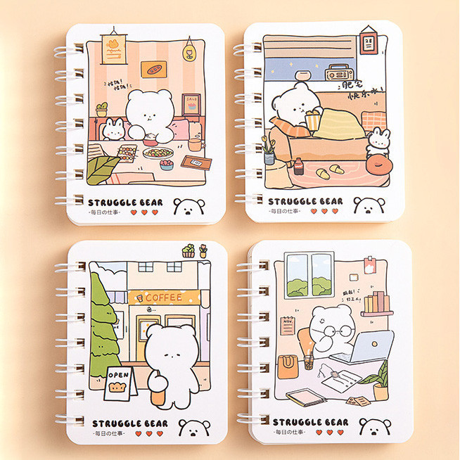 

Combo 4Pcs Mini Notebook A7 / Buku A7 Lucu Notebook Aesthetic Korea BB72