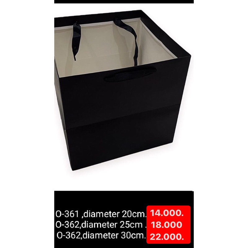 

(TOS) Paper Bag Hitam import bahan tebal / Paper Bag Kado Packing Souvenir Pernikahan Wedding / Paperbag Polos Warna Hitam Packaging