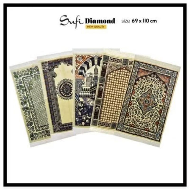 Sajadah Sufi Karpet Premium Beludru Tebal Anti slip