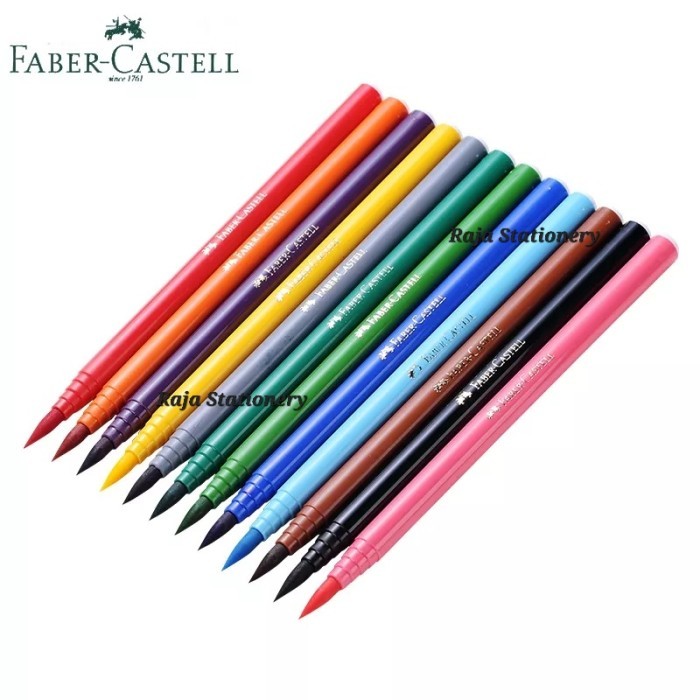 

best -Faber Castell Calligraphy Brush Pen SET 12 COLOURS Pulpen Kaligrafi