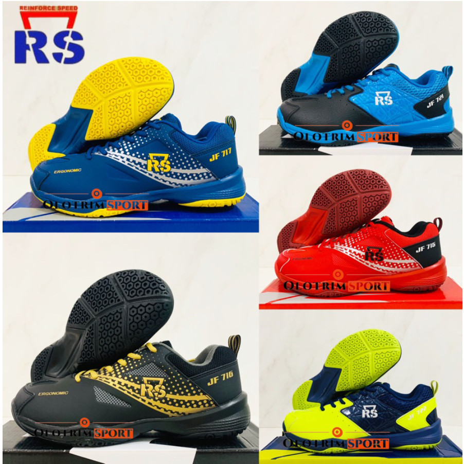 Sepatu Badminton RS JF Jeffer 713 715 716 717 718 720 721 722 723 Original