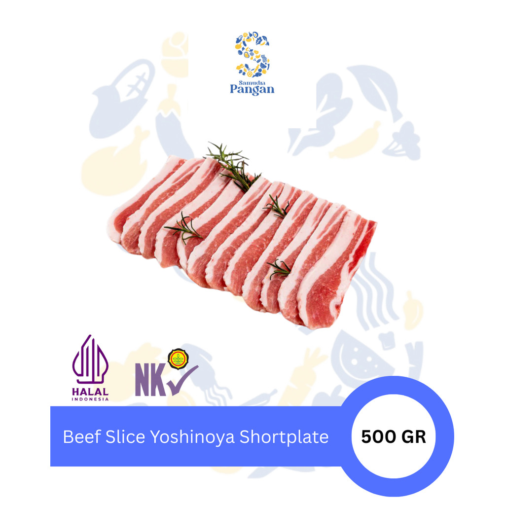

Daging Sapi Lapis / Daging Slice Yoshinoya / Slice Beef Shortplate US 500gr