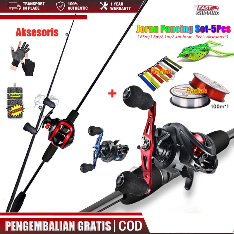 [Rintisanlaut] Set Perlengkapan Pancing 1.65m/1.8m/2.1m/2.4m Pancing Set Lengkap Murah Pancing 1 Set