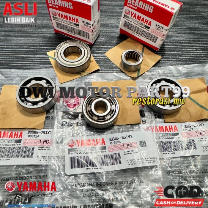 LAKER BEARING RASIO SET MIO SPORTY SMILE NOUVO Z LELE ORIGINAL