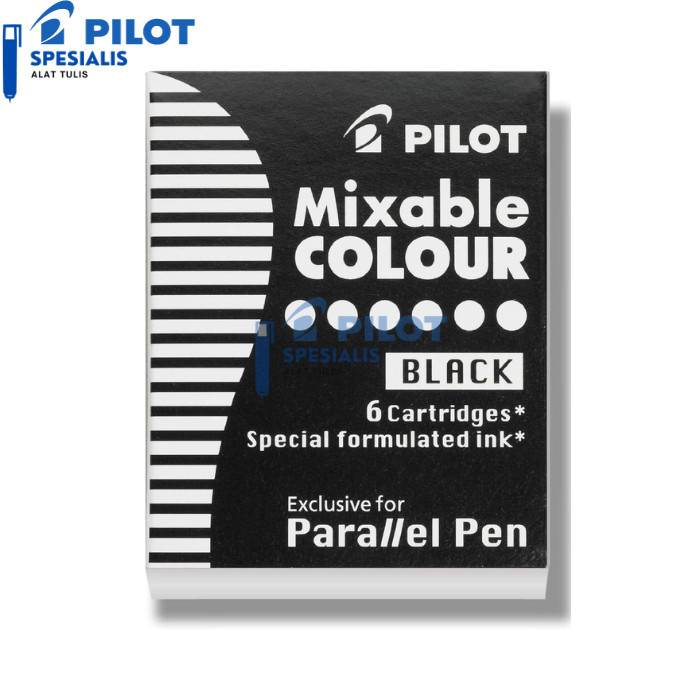 

[Promo]-BEST SELLER PILOT MIXABLE COLOUR REFILL PARALLEL PEN INK ISI ULANG Tinta IC-P3-S6 - Hitam