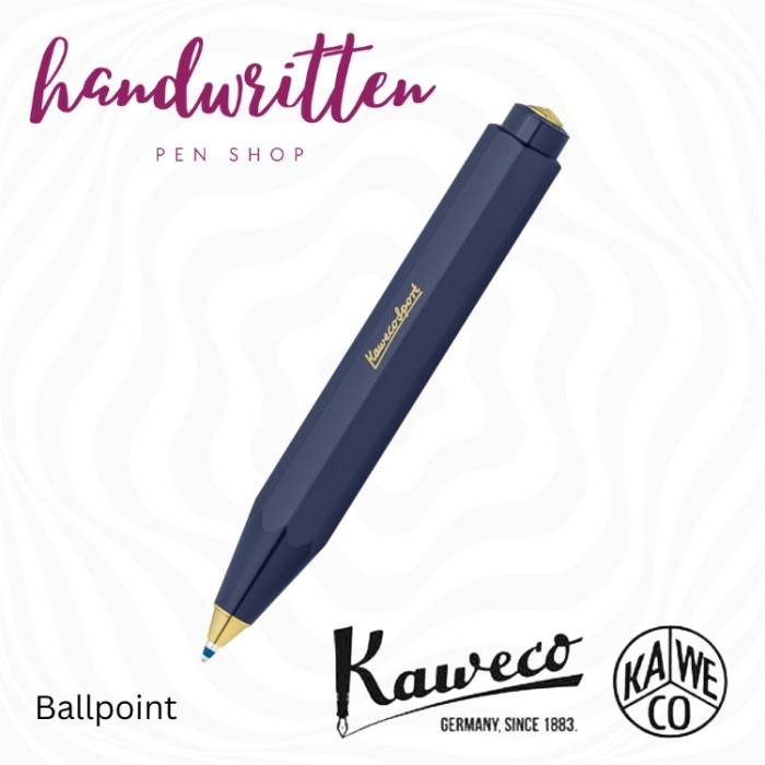 

[[PROMO]] KAWECO Sport Classic Ballpoint/Gel Rollerball Pen/ Pulpen - Navy BP