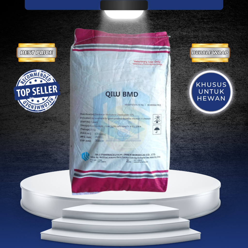 AGP QILU BMD 1 KG -   Untuk Pemacu Pertumbuhan Dan Pencernaan Ayam Broiler Dan Hewan Ternak Lainnya.