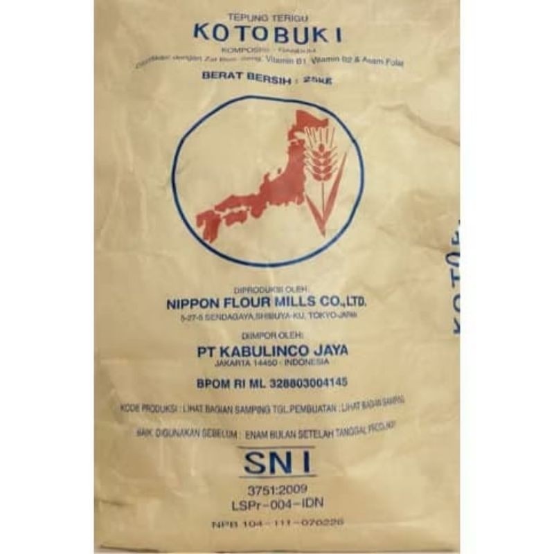 

Tepung Kotobuki/Tepung Protein Rendah Kotobuki Kemasan Repack 1kg