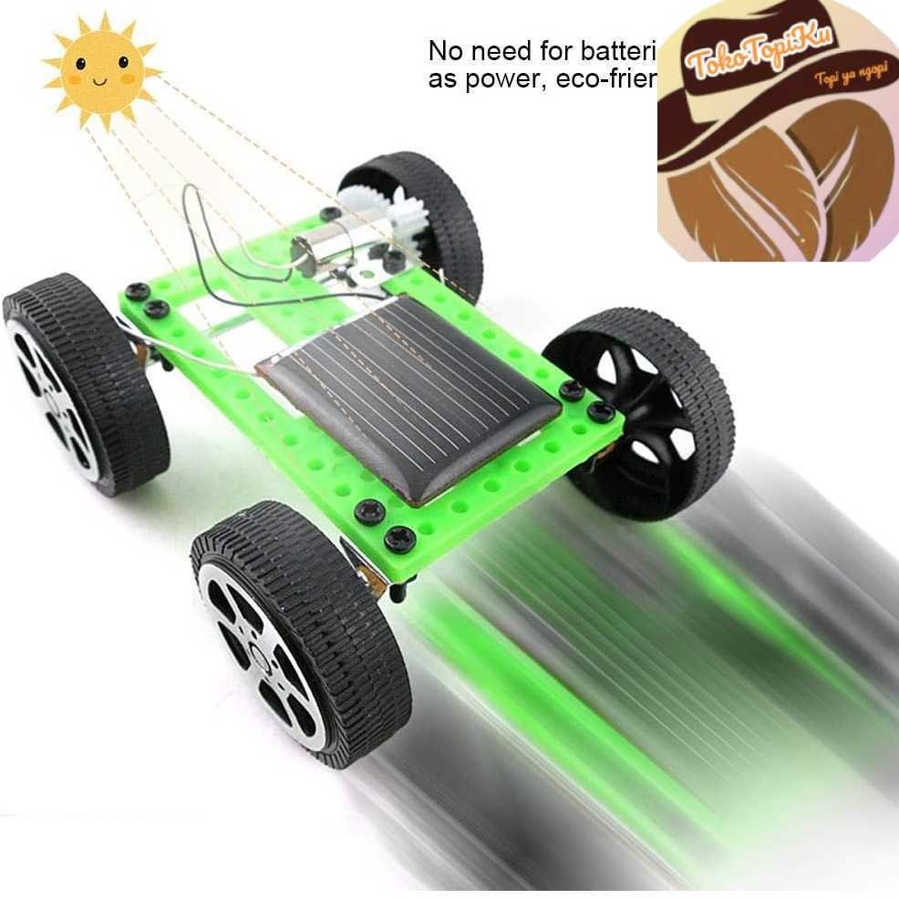 Mainan mobil tenaga solar panel matahari surya edukasi melatih sensorik dan motorik anak mini toys