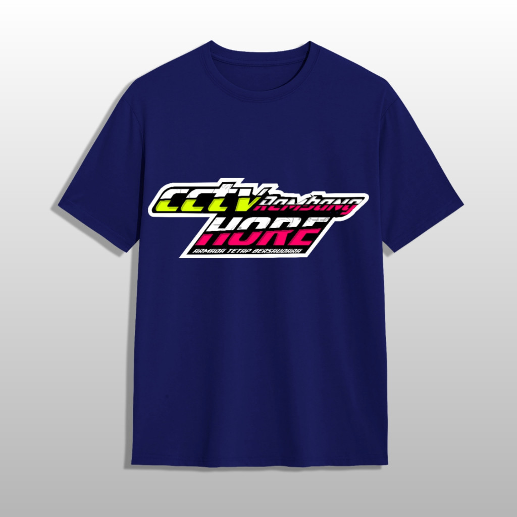 Kaos CCTV Rembang Hore Katun Combed Premium DPK40 30s Distro Premium