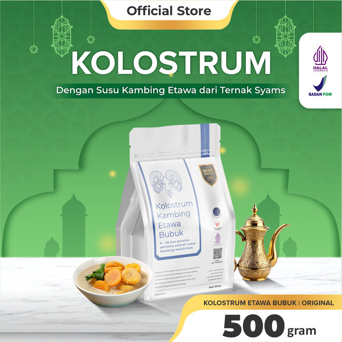 

MM Premium Susu Kambing Etawa Kolostrum Colostrum Bubuk Ternak Syams 500