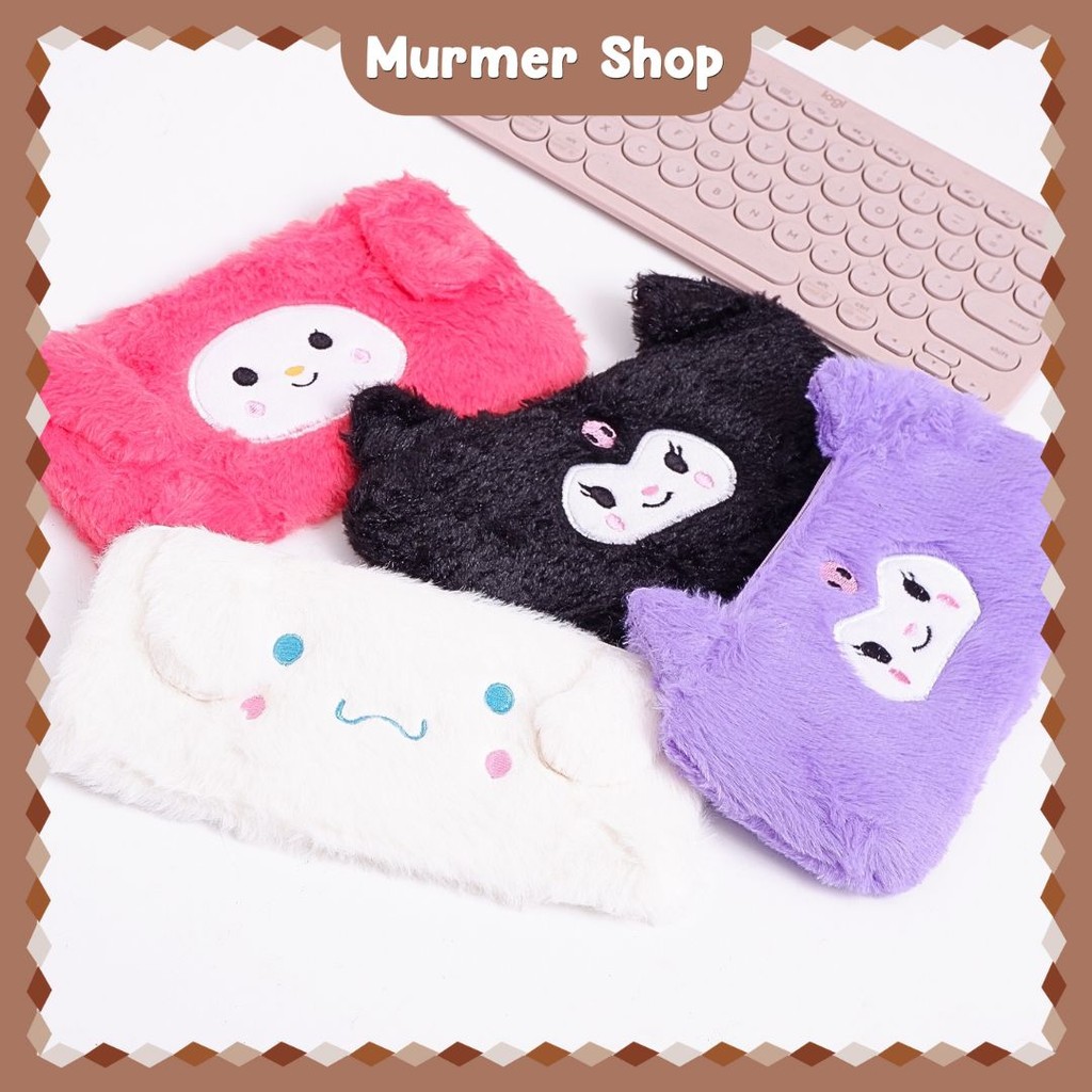 

Kotak Pensil Bulu Persegi Sanrio Tempat Wadah Pensil Kostak Pouch makeup Kosmetik Pencil Case