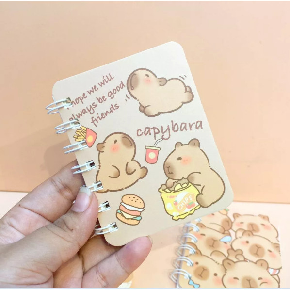 

Note Book Mini A7 CAPYBARA BK-1574 / Buku Catatan Spiral Labubu | Buku Mini Bergaris | Bisa COD Dan Grosiran