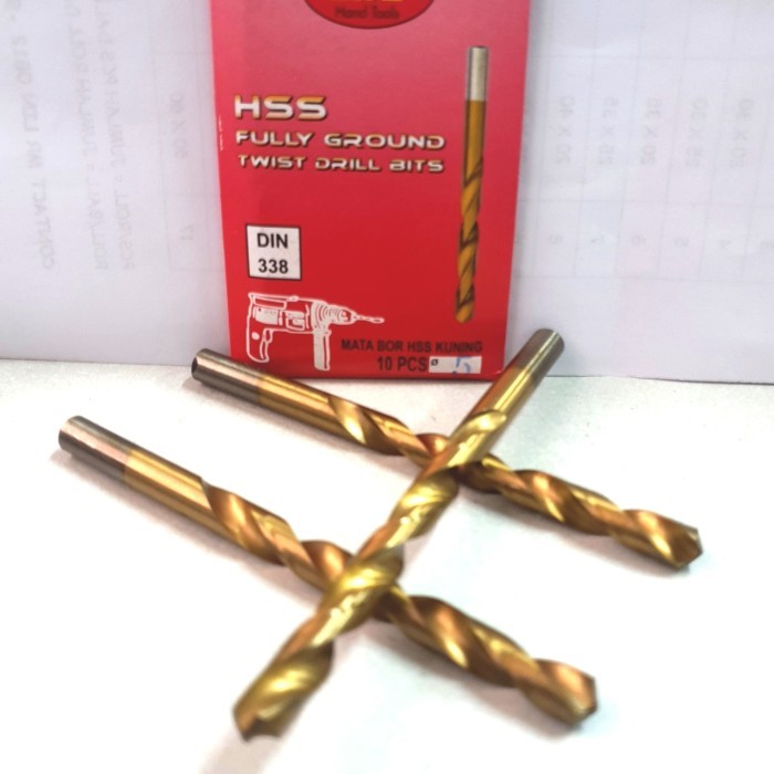 Mata bor besi kuning ATS 8mm - Bor besi kuning ATS 8mm