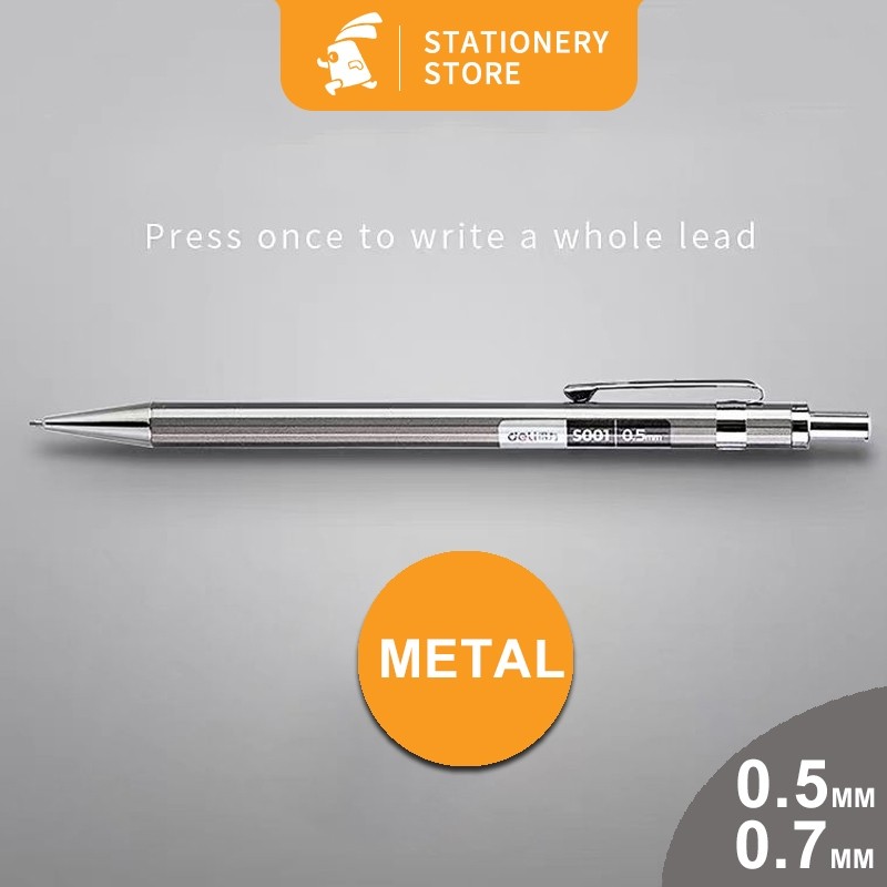 

Pensil Metal | Pencil Mekanik Metal Cetek Tip 0.5/0.7 mm -Rabbit Stationery