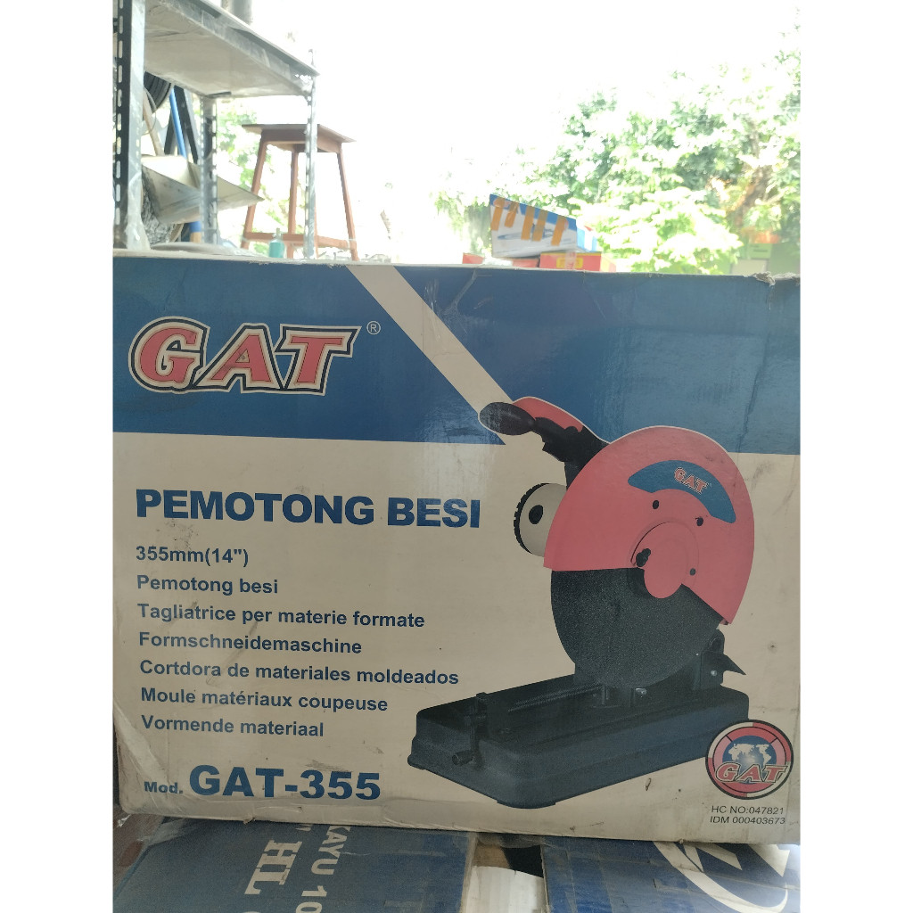 Mesin pemotong besi GAT 355/Potong besi berkualitas/Mesin potong besi 14" 355mm