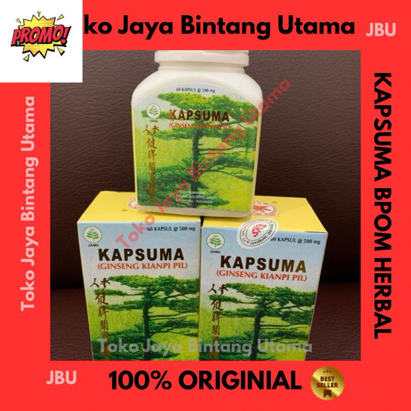 

ShopId - Kapsuma Kian Pi Pil BPOM Herbal Penggemuk Ginseng Nafsu Makan