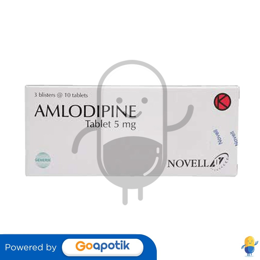 Amlodipine Besilate Novell 5 Mg Box 30 Tablet